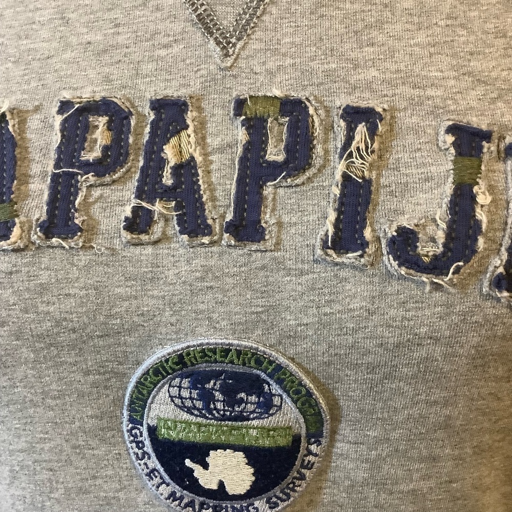 Napapijri Logo Sweatshirt Women’s Size S Grey Cotton Stretch Graphic Pullover - Picture 11 of 15